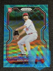 2021 Panini Prizm Kodi Whitley #104 Teal Wave Prizm Rookie RC Cardinals